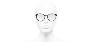 CHANEL CH 3413 women Havana Pantos Eyeglasses