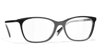 CHANEL CH 3414 women Black Rectangle Eyeglasses