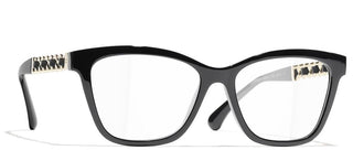 CHANEL CH 3429Q women Black Squared Eyeglasses