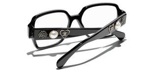 CHANEL CH 3438 women Black Square Eyeglasses