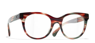 CHANEL CH 3450B women Havana Cat Eye Eyeglasses