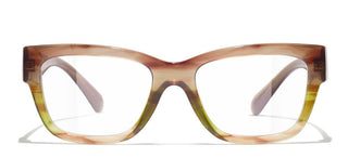 CHANEL CH 3455 women Brown Rectangle Eyeglasses