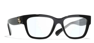 CHANEL CH 3455 women Black Rectangle Eyeglasses