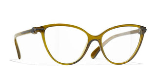 CHANEL CH 3457 women Green Cat Eye Eyeglasses