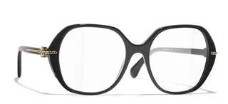 CHANEL CH 3458 women Black Geometric Eyeglasses