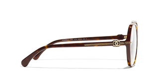 CHANEL CH 3458 women Havana Geometric Eyeglasses