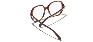 CHANEL CH 3458 women Havana Geometric Eyeglasses