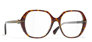 CHANEL CH 3458 women Havana Geometric Eyeglasses