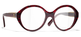 CHANEL CH 3459 women Red Round Eyeglasses