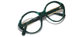 CHANEL CH 3459 women Green Round Eyeglasses