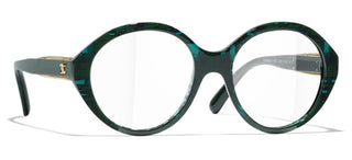 CHANEL CH 3459 women Green Round Eyeglasses