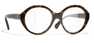 CHANEL CH 3459 women Brown Round Eyeglasses