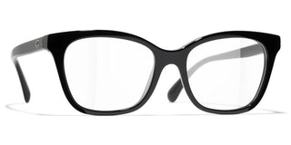 CHANEL CH 3463 women Black Rectangle Eyeglasses