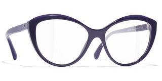 CHANEL CH 3464 women Violet Cat Eye Eyeglasses