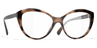 CHANEL CH 3464 women Brown Cat Eye Eyeglasses