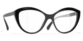 CHANEL CH 3464 women Black Cat Eye Eyeglasses