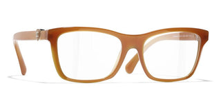 CHANEL CH 3465 women Brown Rectangle Eyeglasses