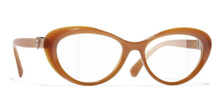 CHANEL CH 3466 women Brown Cat Eye Eyeglasses