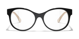 CHANEL CH 3471 women Black Pantos Eyeglasses