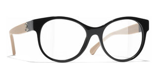 CHANEL CH 3471 women Black Pantos Eyeglasses