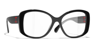 CHANEL CH 3476 women Black Butterfly Eyeglasses