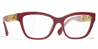 CHANEL CH 3477 women Red Cat Eye Eyeglasses