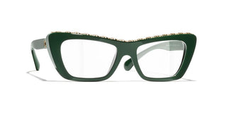 CHANEL CH 3480 women Green Butterfly Eyeglasses