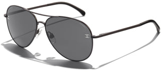 CHANEL CH 4189TQ women Brown Pilot Sunglasses