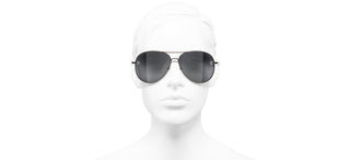 CHANEL CH 4189TQ women Brown Pilot Sunglasses