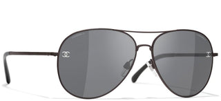 CHANEL CH 4189TQ women Brown Pilot Sunglasses