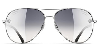 CHANEL CH 4189TQ women Silver Pilot Sunglasses