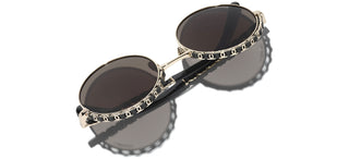 CHANEL CH 4265Q women Gold Round Sunglasses