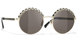 CHANEL CH 4265Q women Gold Round Sunglasses