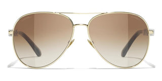 CHANEL CH 4284B women Gold Pilot Sunglasses