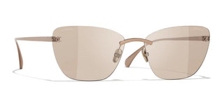 CHANEL CH 4286T women Rose gold Cat Eye Sunglasses