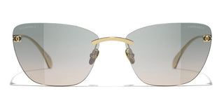 CHANEL CH 4286T women Gold Cat Eye Sunglasses