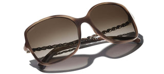 CHANEL CH 5210Q women Havana Square Sunglasses