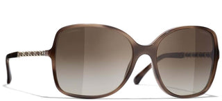 CHANEL CH 5210Q women Havana Square Sunglasses