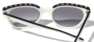 CHANEL CH 5414 women White Cat Eye Sunglasses