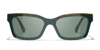 CHANEL CH 5417 women Green Visor Sunglasses