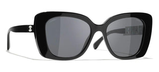 CHANEL CH 5422B women Black Visor Sunglasses