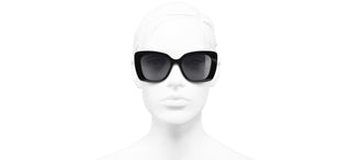 CHANEL CH 5422B women Black Square Sunglasses