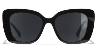 CHANEL CH 5422B women Black Square Sunglasses