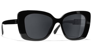 CHANEL CH 5422B women Black Square Sunglasses