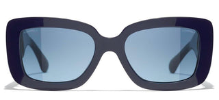 CHANEL CH 5473Q women Blue Rectangle Sunglasses