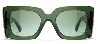 CHANEL CH 5480H women Green Square Sunglasses