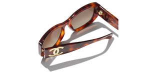 CHANEL CH 5493 women Havana Rectangle Sunglasses