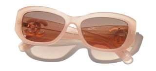 CHANEL CH 5493 women Orange Rectangle Sunglasses