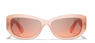 CHANEL CH 5493 women Orange Rectangle Sunglasses