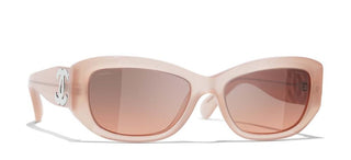 CHANEL CH 5493 women Orange Rectangle Sunglasses